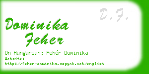 dominika feher business card